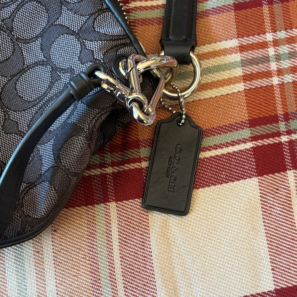 Coach Charcoal and Black Shoulder Bag - Picture 6 of 7